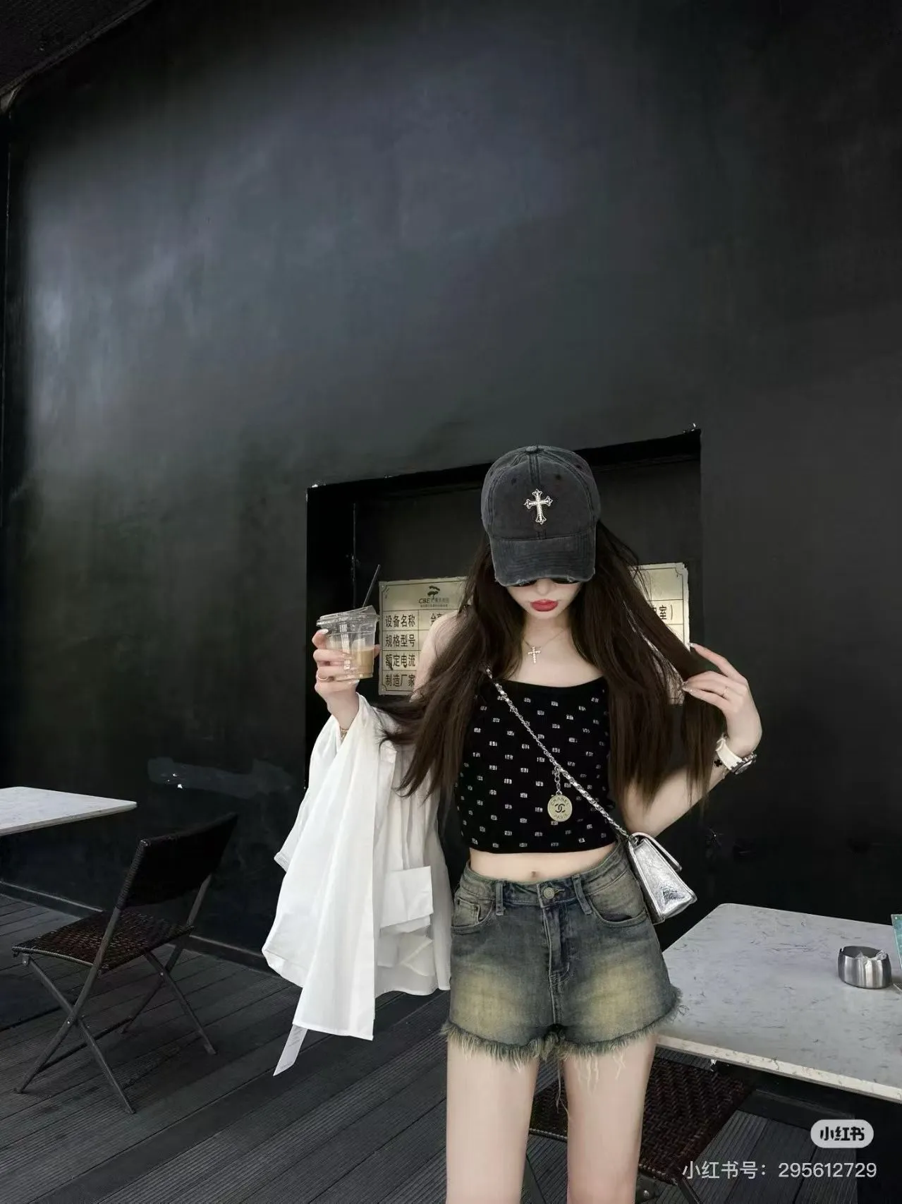 Crow heart distressed baseball cap